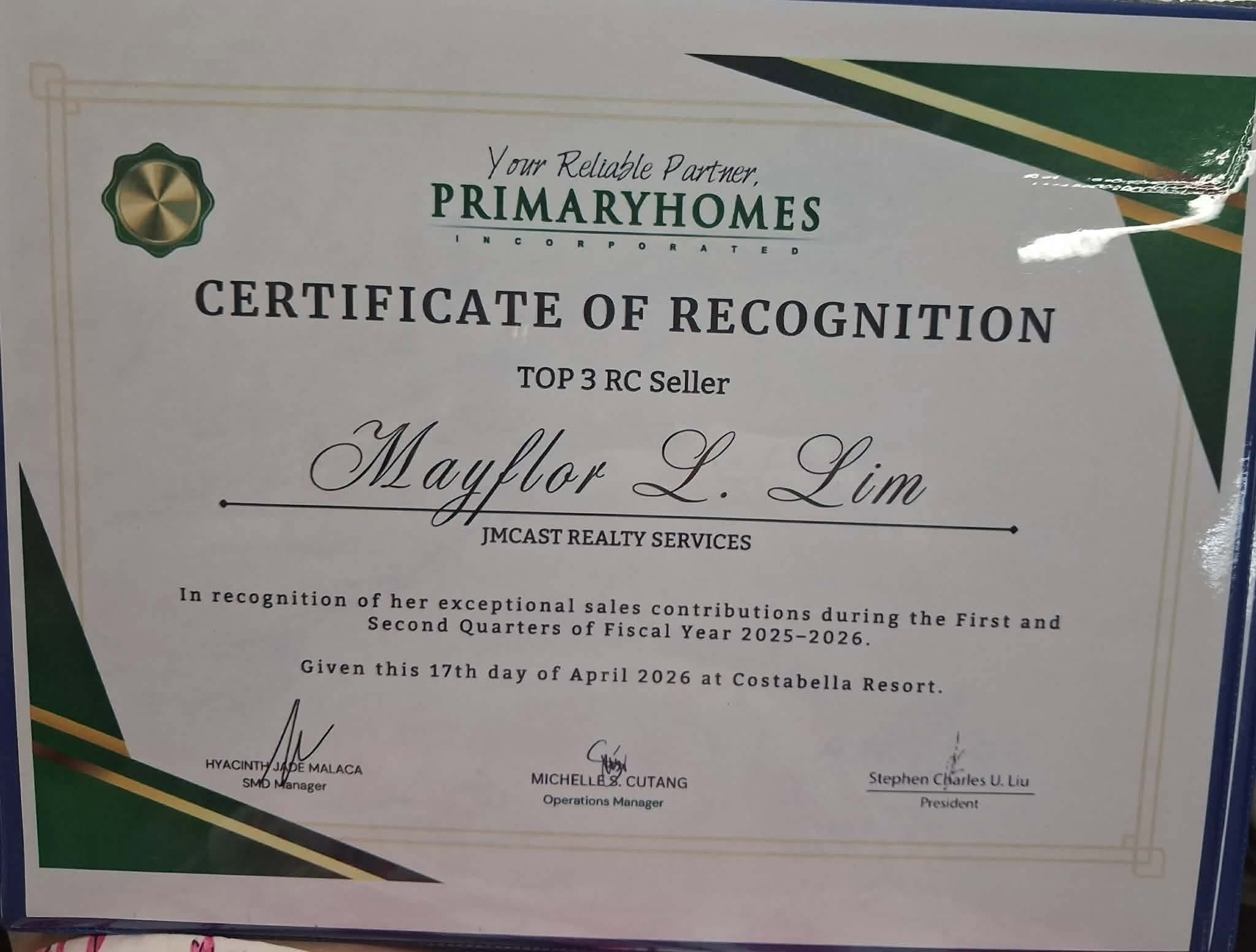 Congratulations, Mayflor L. Lim! 🏆